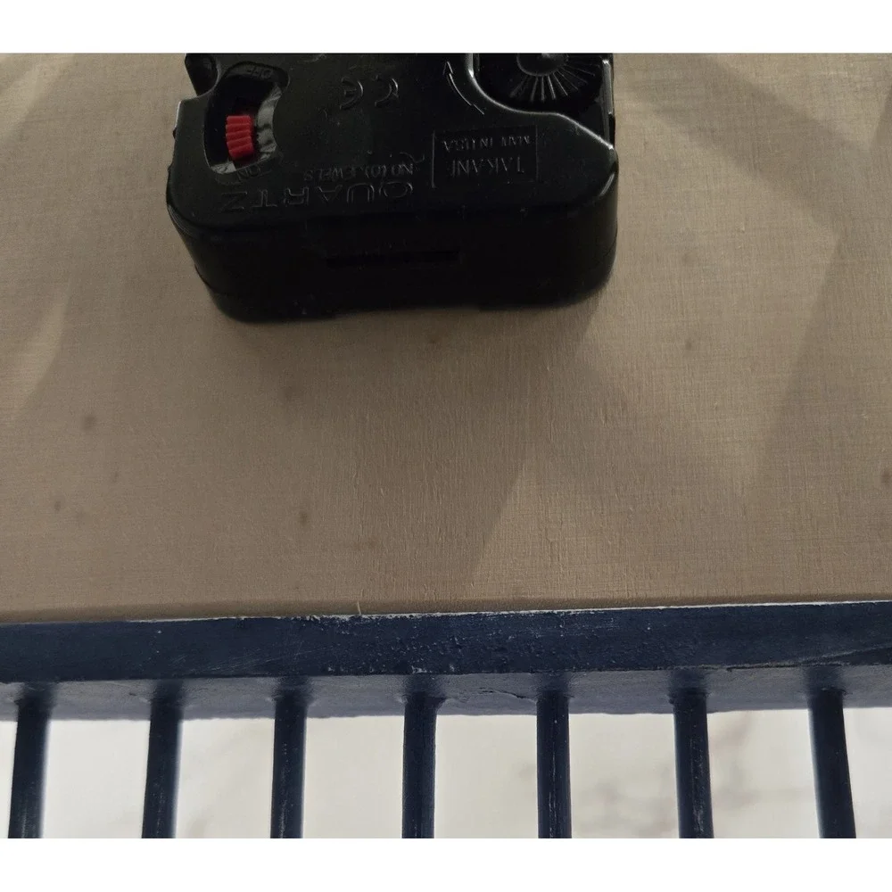 Wood‎ Clock Bird Cage (Blue) No Glass Table Clock. 16.5